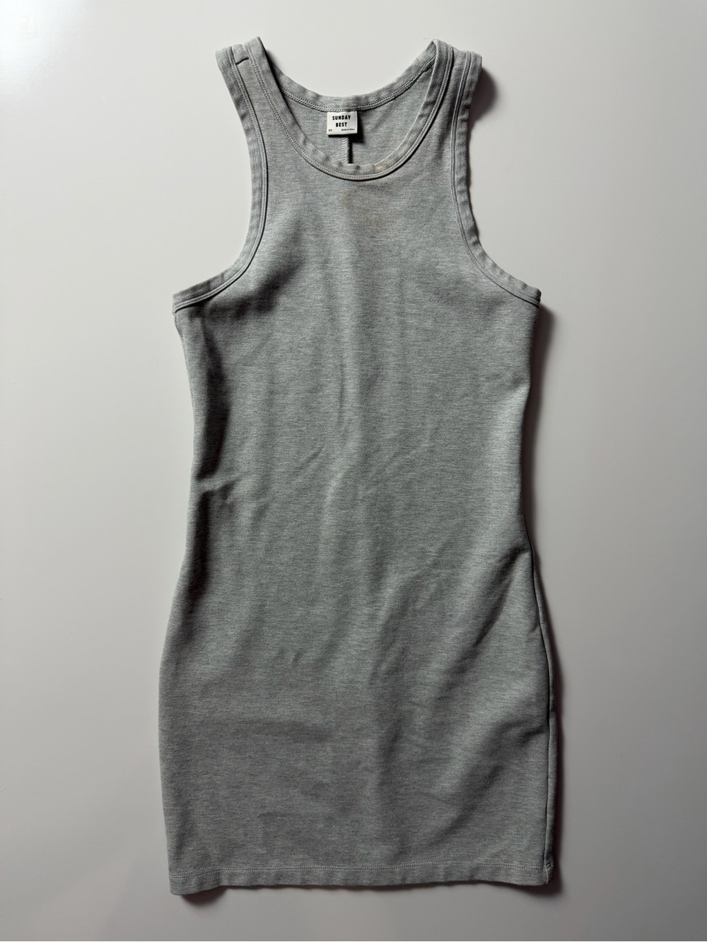 Sunday Best Aritzia Racerback Dress, Gray, Size XS